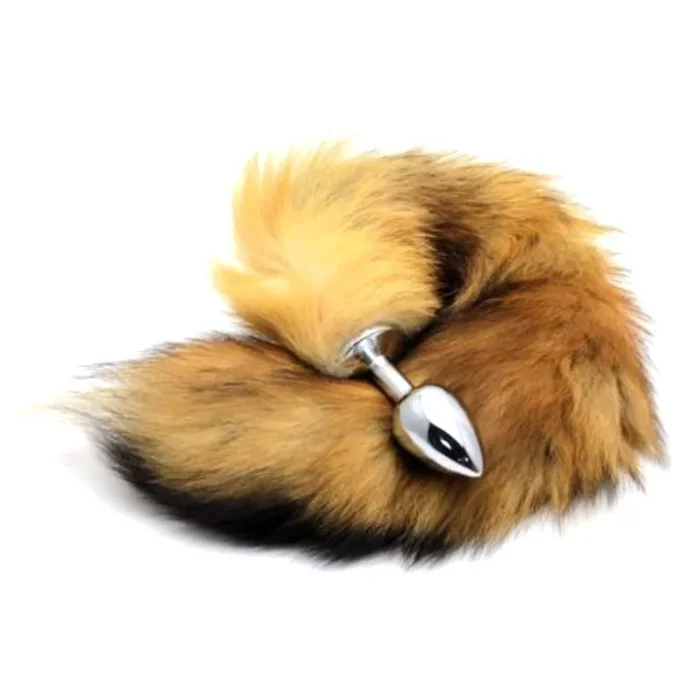 17″ Tail Brown Fox 3 Stainless steel Plug sizes available