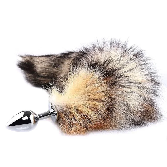 18″ Dark Grey Cat Tail With Princess-Type Plug