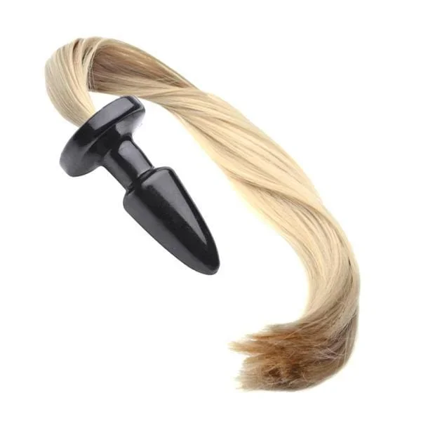 20″ Tail Plug Blonde Pony Silicone