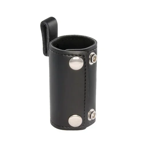 3″ Black Leather Ball Stretcher w/Snap Tab for Additional Weights