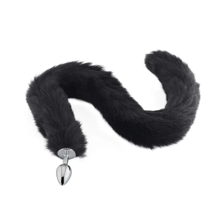 32″ Black Fox Tail Plug