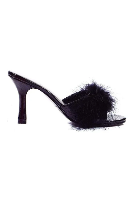 361-SASHA Marabou | Black Patent