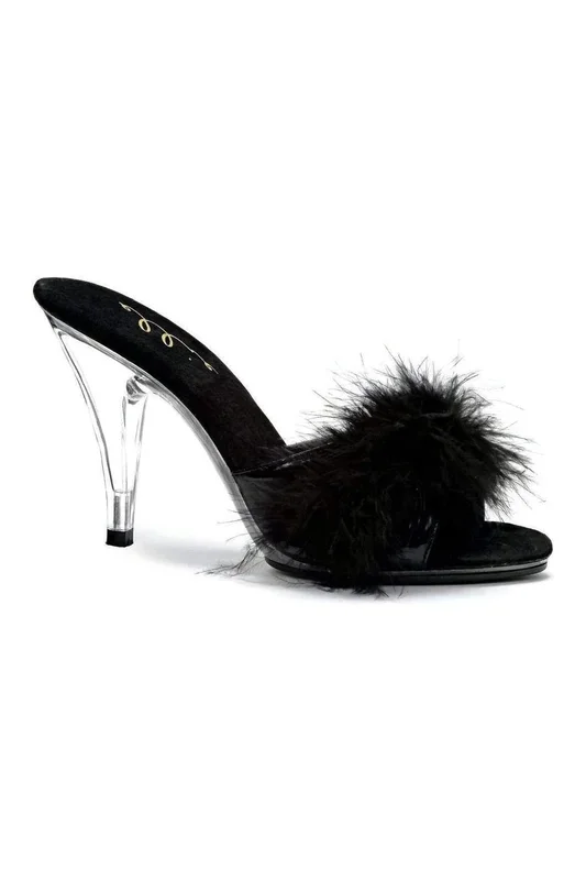 405-SASHA Marabou | Black Patent