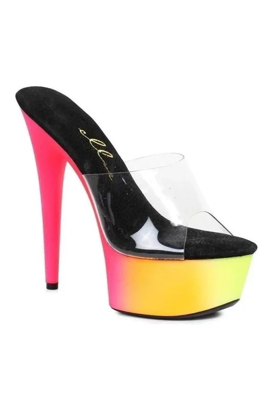 609-SHERBERT Platform Slide | Multi-Color Vinyl