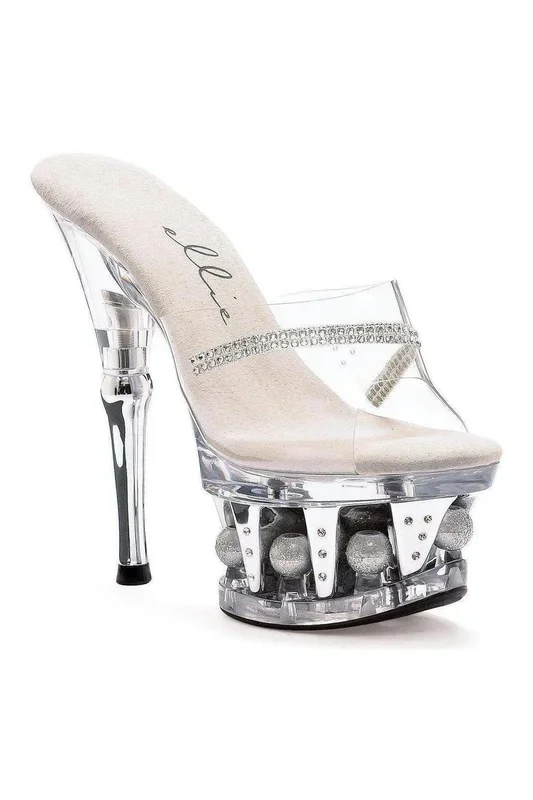 629-JESSE Platform Slide | Clear Vinyl