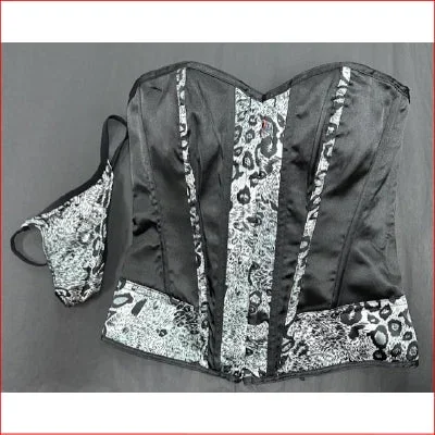 Animal Print Boned Corset Size 10