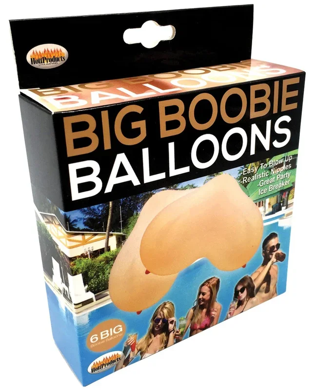 Big Boobie Balloons – Flesh Box of 6