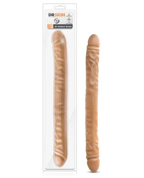 Blush Dr. Skin 18″ Double Dildo – Mocha