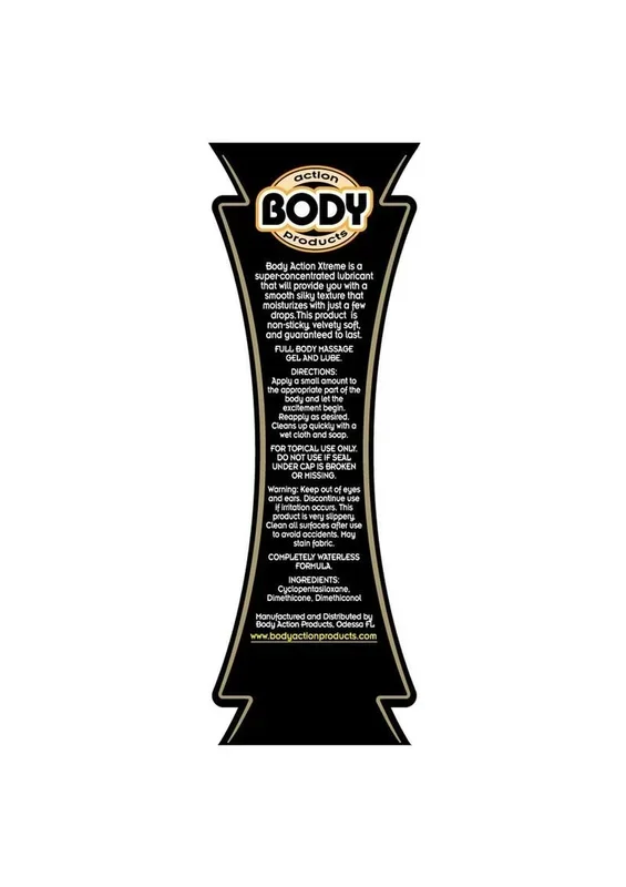 Body Action Xtreme Glide Silicone Lubricant