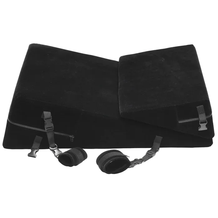Bondage Cushion Set Bondage Foam Wedge Pillow Set – Black