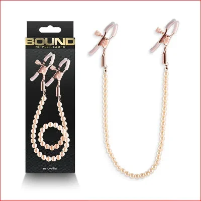 Bound Nipple Clamps DC1 Rose Gold