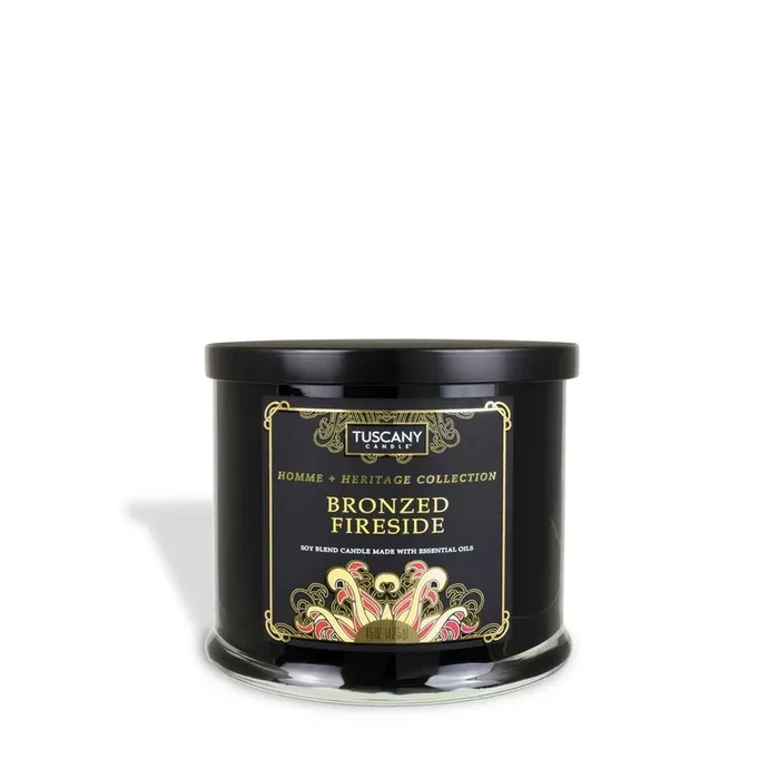 Bronzed Fireside Scented Jar Candle (15 oz) – Homme + Heritage Collection