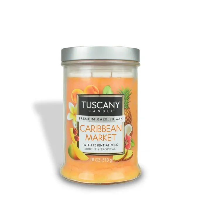 Caribbean Market® Long-Lasting Scented Jar Candle (18 oz)