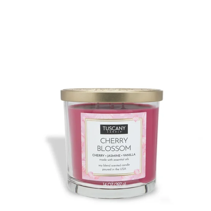 Cherry Blossom Long-Lasting Scented Jar Candle (14 oz)