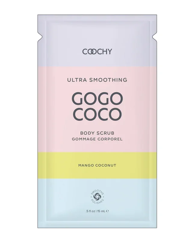 COOCHY Ultra Smoothing Body Scrub Foil – .35 oz Mango Coconut