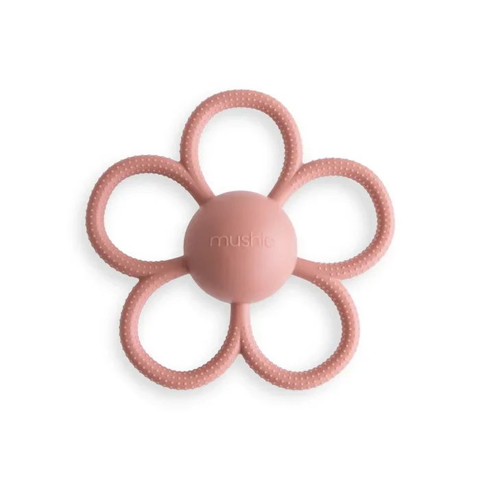 Daisy Rattle Teether – Safe & Non-Toxic: BPA-free, Food-Grade Silicone