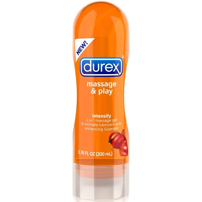 Durex Massage & Play 2 in 1 Lubricant 6.76oz Intensify Guarana