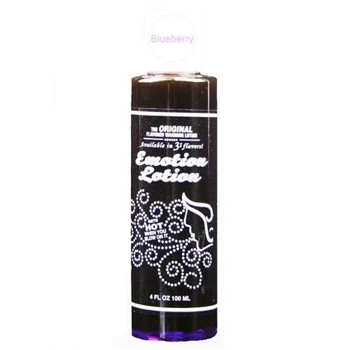 Emotion Lotion Blueberry 4oz – Flavored Personal Lubricant Lube