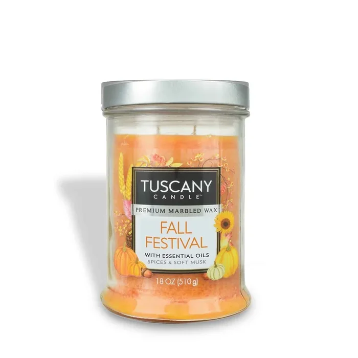 Fall Festival Long-Lasting Scented Jar Candle (18 oz)