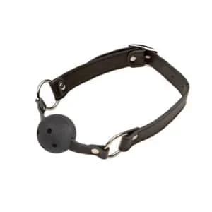 Faux Leather Ball Gag with Breathable Ball – Love in Leather