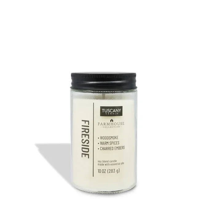 Fireside Scented Jar Candle (10 oz) – Farmhouse Collection