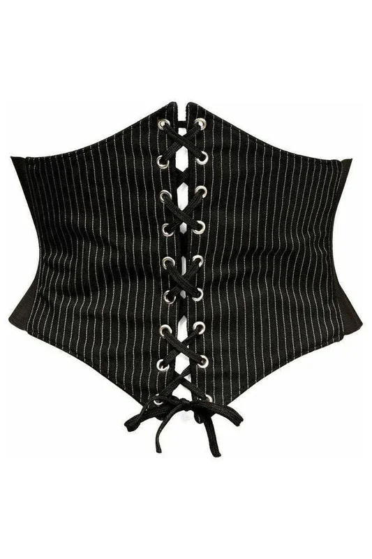Lavish Pinstripe Corset Belt Cincher