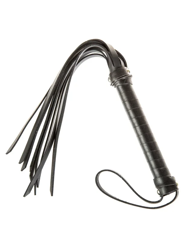 Leather Willy Whip with Rubber Tails