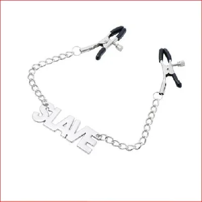 Nipple Clamps Chained SLAVE