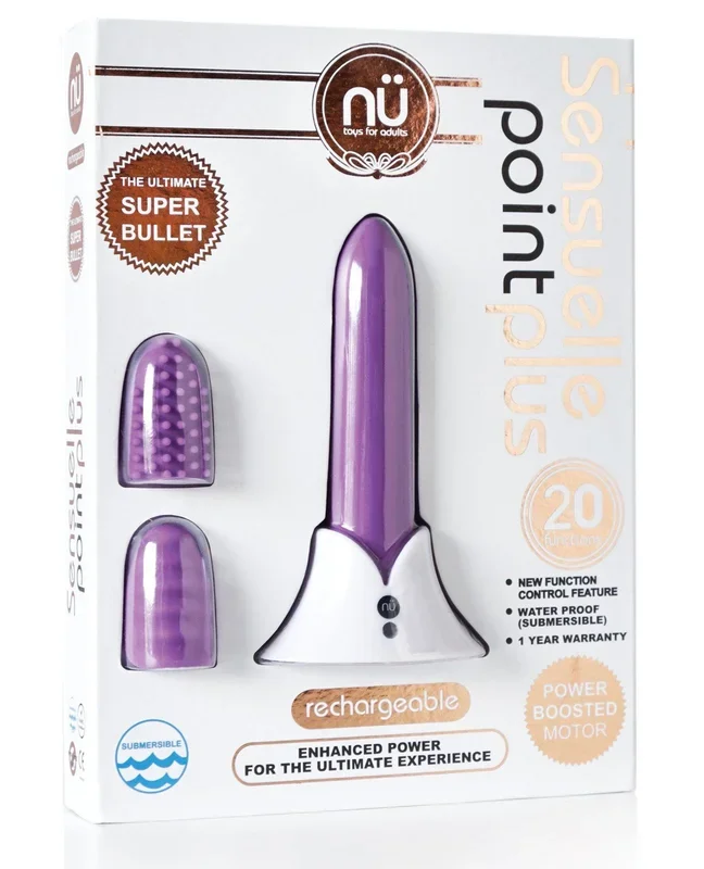 Nu Sensuelle Point Plus Rechargeable Bullet – Purple