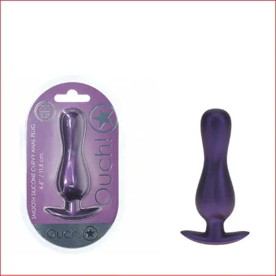 Ouch! Curvy Anal Plug – Metallic Purple
