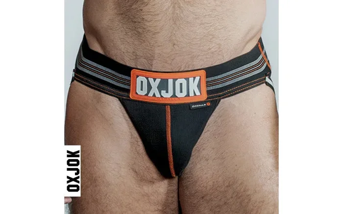 Oxballs Slingjock Upthrust Slider-Strap Jock Black Large