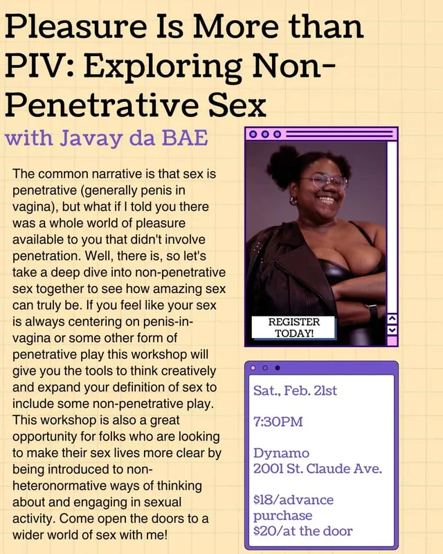 Pleasure Is More than PIV: Exploring Non-Penetrative Sex with Javay da BAE