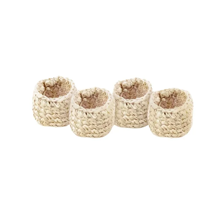 Raffia Napkin Rings, set of 4