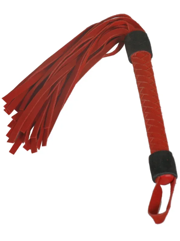 Red & Black Suede Willy Whip