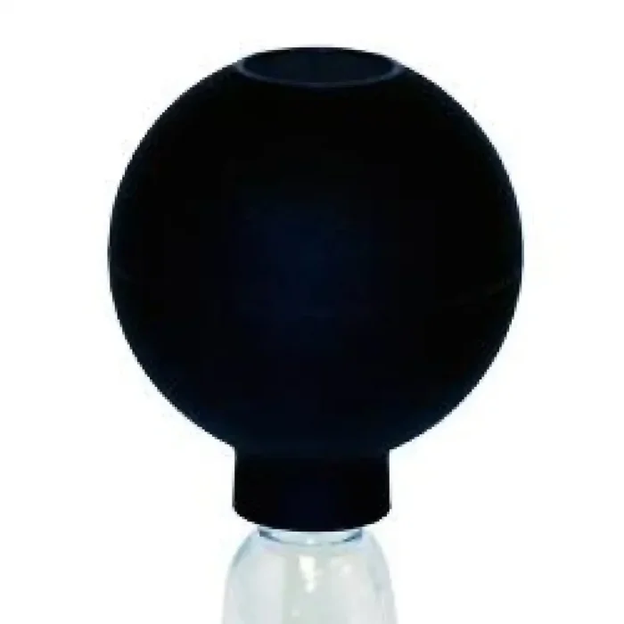 Rimba Clear Glass Nipple Erector Bulb Pump, Large