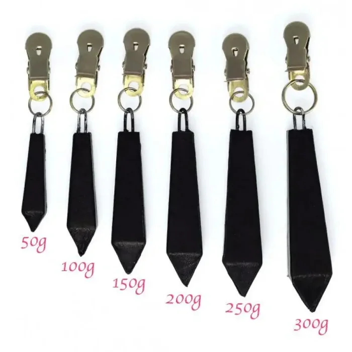 Rimba Stainless Steel Long Nipple Clamps with 150g Weights