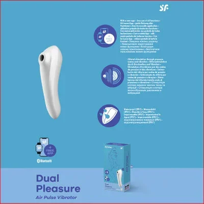 Satisfyer Dual Pleasure App Compatible Air Pulse White