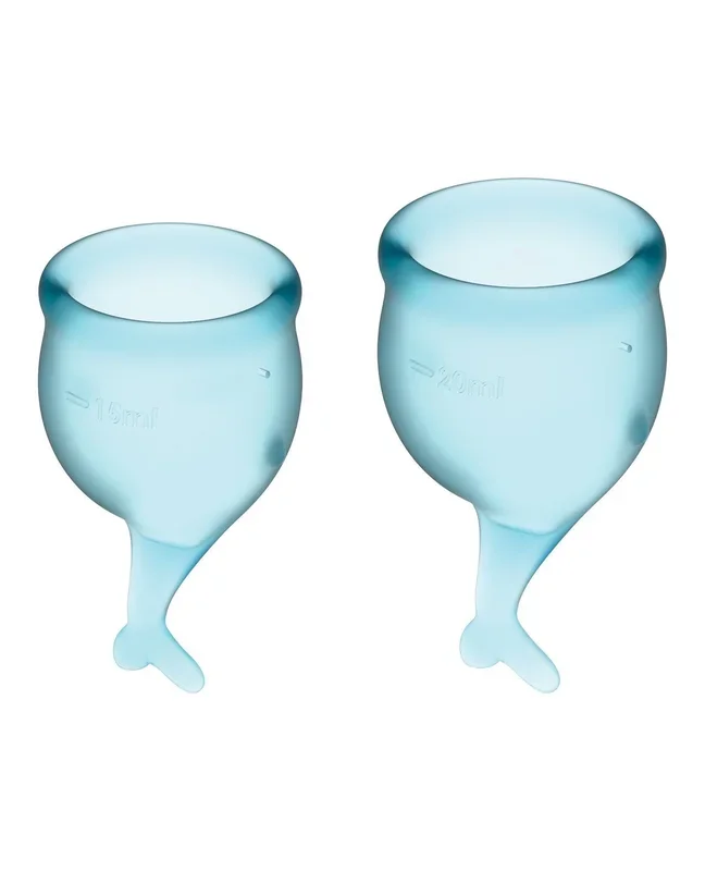 Satisfyer Feel Secure Menstrual Cup – Light Blue