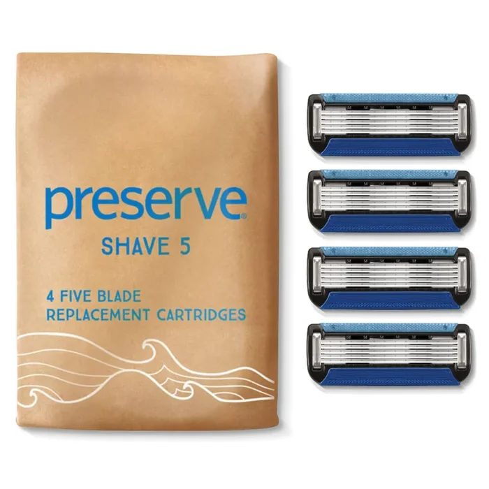 Shave 5 Replacement Blades (Fits Preserve Shave 5 and POPi Shave 5)