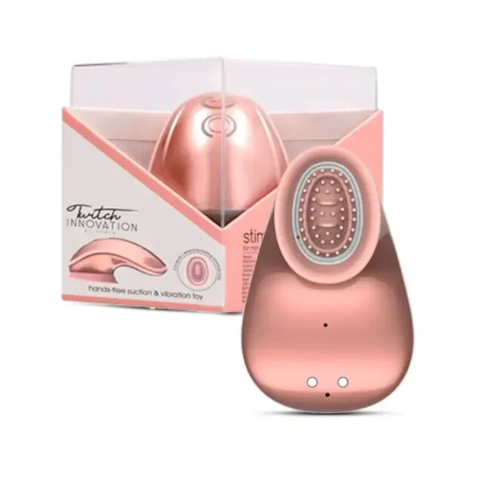 SHOTS – Twitch Handsfree Suction and Vibration Toy – Rose