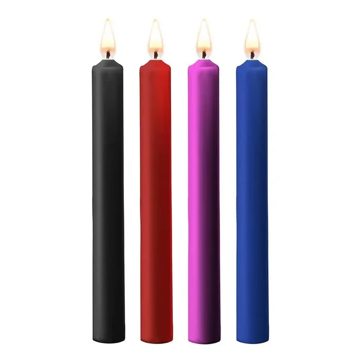 Shots Toys Large Teasing Wax Massage Candles 4 Pack