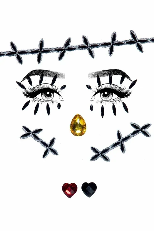 Stitches Adhesive Face Jewels
