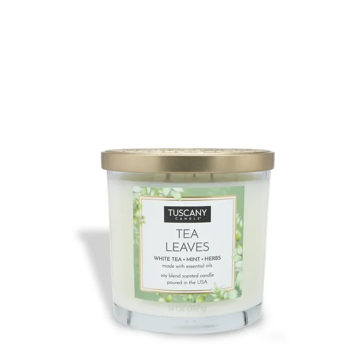 Tea Leaves Long-Lasting Scented Jar Candle (14 oz)