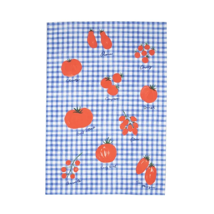 Tomato Print Organic Cotton Kitchen Towel