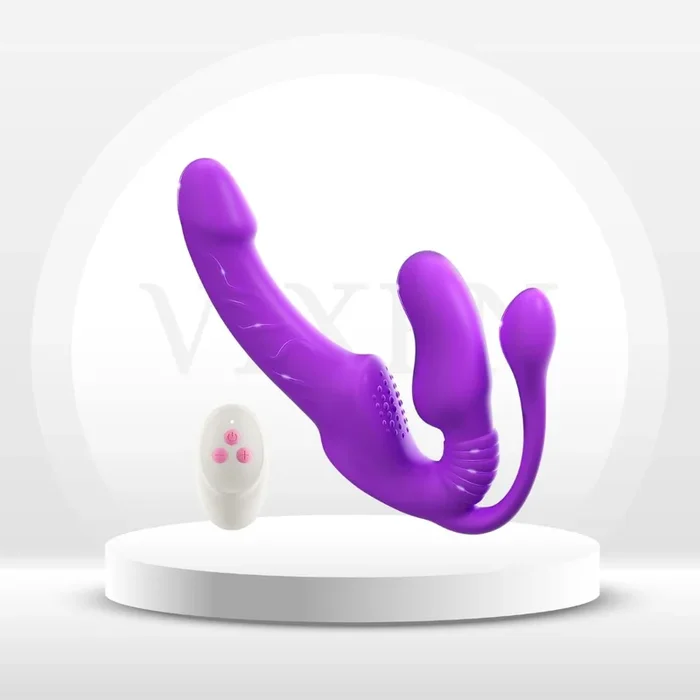 TriStim 3-Head Strapless Vibrator for Couples