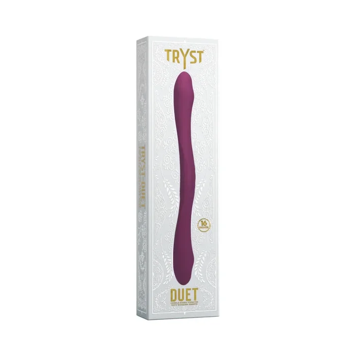 Tryst Duet Double Ended Vibrator with Wireless Remote Berry