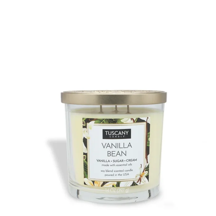 Vanilla Bean Long-Lasting Scented Jar Candle (14 oz)