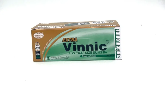 Vinnic Extra Heavy Duty AA – 4 Pcs Shrink Pk. – 40 Pcs. Box