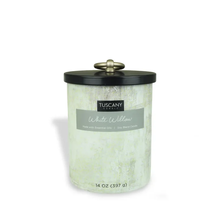 White Willow Scented Jar Candle (14 oz) – Home Décor Collection