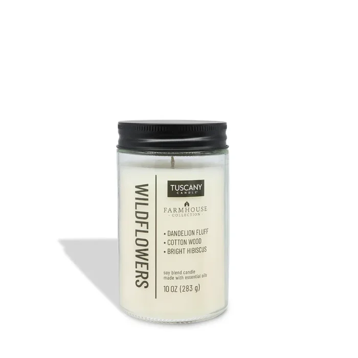Wildflowers Scented Jar Candle (10 oz) – Farmhouse Collection